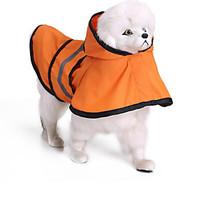 Cat Dog Rain Coat Dog Clothes Casual/Daily Waterproof Solid Blue Orange