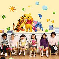 cartoon winnie the pooh family wall stickers home and garden removable ...