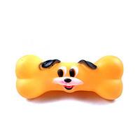 Cat Toy Dog Toy Pet Toys Chew Toy Interactive Squeaking Toy Teeth Cleaning ToyCartoon Squeak / Squeaking Elastic Bone Cat Dog Durable
