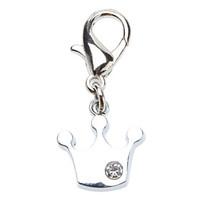 cat dog tag tiaras crowns rhinestone silver metal