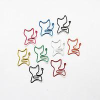 Cat Style Colorful Paper Clips (Random Color, 10-Pack)