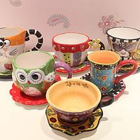Cartoon Drinkware, 260 ml Decoration Ceramic Coffee Water Coffee Mug