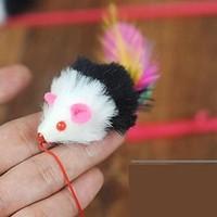 Cat Toy Pet Toys Teaser Feather Toy Mouse Textile