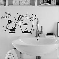 Cartoon Wall Stickers Plane Wall Stickers Decorative PVC Material Re-Positionable Home Decoration
