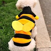 cat dog costume hoodie yellow dog clothes winter springfall animal cut ...