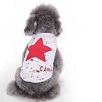 cat dog vest dog clothes summer stars cute fashion casualdaily red bla ...