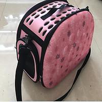 Cat Dog Carrier Travel Backpack Pet Carrier Breathable Love Blushing Pink Gray