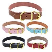 Cat / Dog Collar Adjustable/Retractable / Studded Rhinestone / Characters Red / Black / White / Blue / Pink / Gold / Rose PU Leather