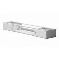 Catania Underbed Cupboards With Open Shelf in White with White details