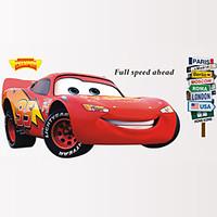 Cars 2 Lightning Mcqueen Wall Stickers Cartoon Movie Car Wall Decals