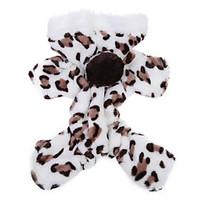 Cat Dog Hoodie Clothes/Jumpsuit Pajamas Brown Pink Dog Clothes Winter Spring/Fall Leopard Cute Casual/Daily