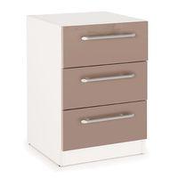 Camden High Gloss 3 Drawer Bedside