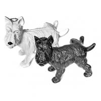 Cast in Style Terrier Dog Door Stop, White, One Size
