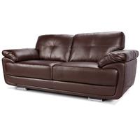 Carlton 3 and 2 Seater Leather Suite Chocolate