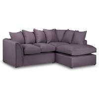 carter corner sofa purple right hand