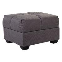 Cate Fabric Ottoman Grey