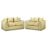 Carter Fabric 3 and 2 Seater Suite Lime