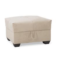 Cate Fabric Ottoman Beige