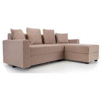 casa fabric platform sofabed with storage cream