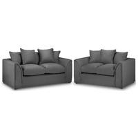 Carter Fabric 3 and 2 Seater Suite Grey