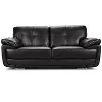 carlton 3 seater leather sofa