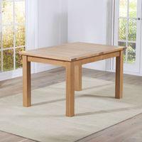 cambridge 130cm oak extending dining table