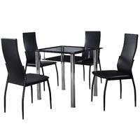 Cannes 80cm Dining Set with 4 Chairs