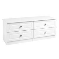 Calando 4 Drawer Wide Chest White