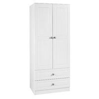 Calando 2 Drawer 2 Door Wardrobe White