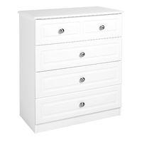 Calando 4 Drawer Split Chest White