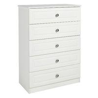 Calando 5 Drawer Chest Cream