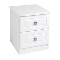 Calando 2 Drawer Bedside White