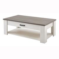 canton coffee table in prata oak and anderson white pine