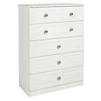 Calando 5 Drawer Split Chest Cream