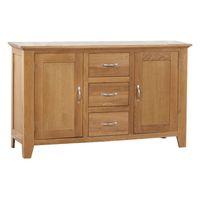 Cambridge Oak 2 Door 3 Drawer Sideboard