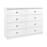 Calando 8 Drawer Wide Chest White