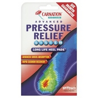 Carnation Footcare Advanced Pressure Relief System Long Life Heel Pads