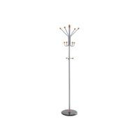 Candy Coat And Hat Stand In Aluminium and Cherry Finish