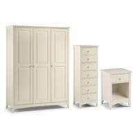cameo 3 door wardrobe 7 drawer chest and 1 drawer bedside set