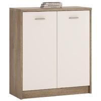 Canyon Grey and Pearl White 2 Door Cupboard