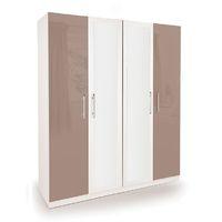 Camden High Gloss 4 Door Wardrobe