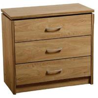 Carlo 3 Drawer Chest in Oak Vaneer