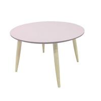 Carter Wooden Side Table Round In Pink