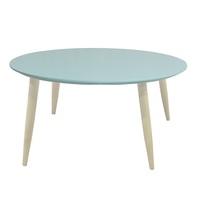 Carter Wooden Side Table Round In Light Green