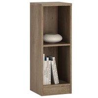 Canyon Grey Low Narrow Bookcase