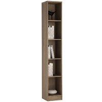 Canyon Grey Tall Narrow Bookcase