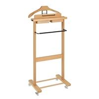 Carly Wooden Mens Valet Stand In Beech