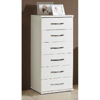 Candice Chest of Drawers In Alpine White With 6 Drawers
