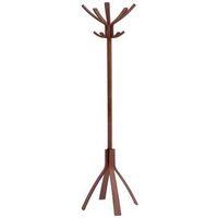 CAF 10 HOOK, ROTATING, WOODEN COAT STAND