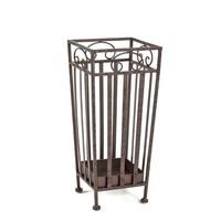 cairo umbrella stand in antique brown metal